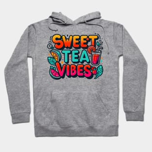 Funny sweet tea quote with a vintage look for women and girls iced tea lovers Hoodie